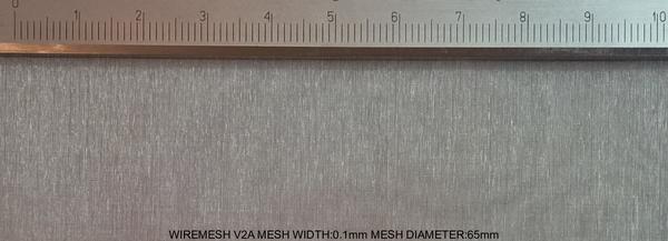 Wiremesh V2A Stainless Steel W: 0.1mm D: 0.065mm M: 150