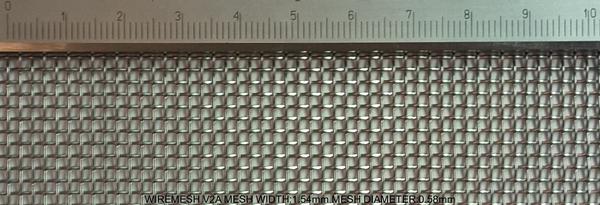 Wiremesh V2A Stainless Steel W: 1.54mm D: 0.58mm M: 2