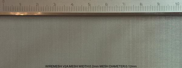 Wiremesh V2A Stainless Steel W: 0.2mm D: 0.12mm M: 80