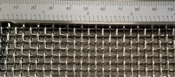 Wiremesh V2A Stainless Steel W: 3mm D: 1.2mm M: 6