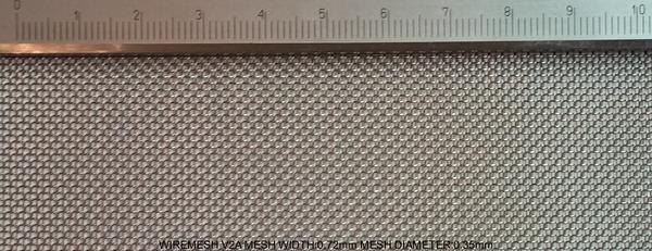 Wiremesh V2A Stainless Steel W: 0.72mm D: 0.35mm M: 24