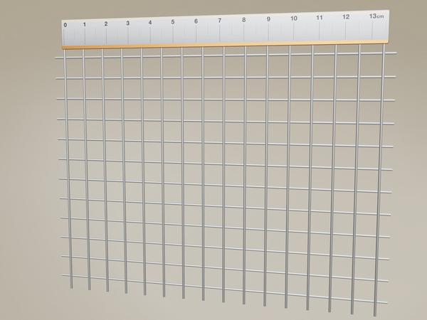 Wiremesh SG Stainless Steel W: 8mm D: 1mm S: 1.4306 – 3D visualisation
