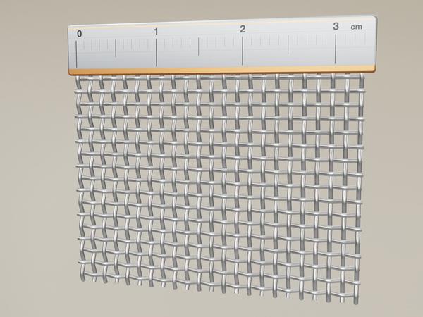 Wiremesh V2A Stainless Steel W: 1mm D: 0.5mm M: 17 – 3D visualisation
