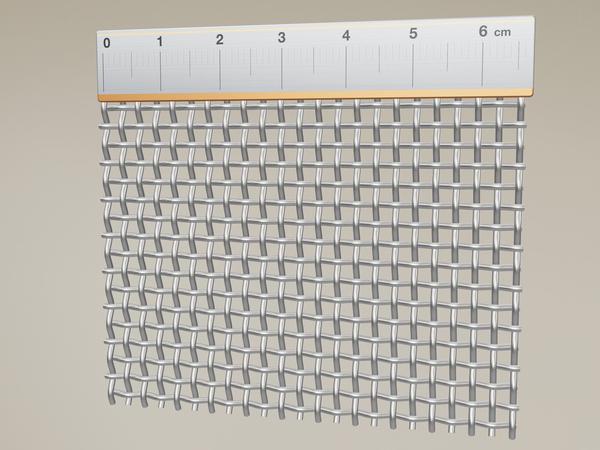 Wiremesh V2A Stainless Steel W: 2mm D: 1mm M: 8.5 – 3D visualisation