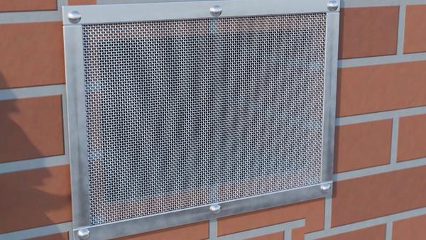 Wiremesh V2A Stainless Steel W: 2mm D: 1mm M: 8.5 – 3D visualisation