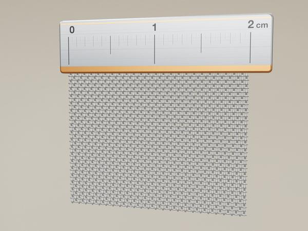 Wiremesh V2A Stainless Steel W: 0.23mm D: 0.19mm M: 60 – 3D visualisation