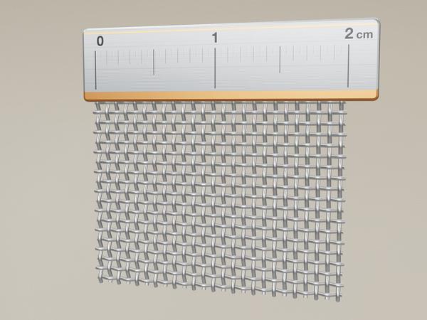 Wiremesh V2A Stainless Steel W: 0.5mm D: 0.32mm M: 30 – 3D visualisation