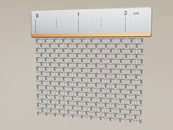 Wiremesh V2A Stainless Steel W: 0.72mm D: 0.35mm M: 24 – 3D visualisation