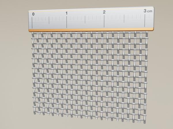 Wiremesh V2A Stainless Steel W: 0.9mm D: 0.5mm M: 18 – 3D visualisation